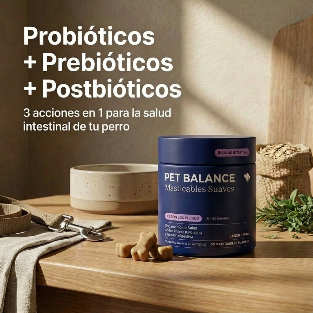 Probióticas para Perros — Masticables Suaves - 10% Descuento