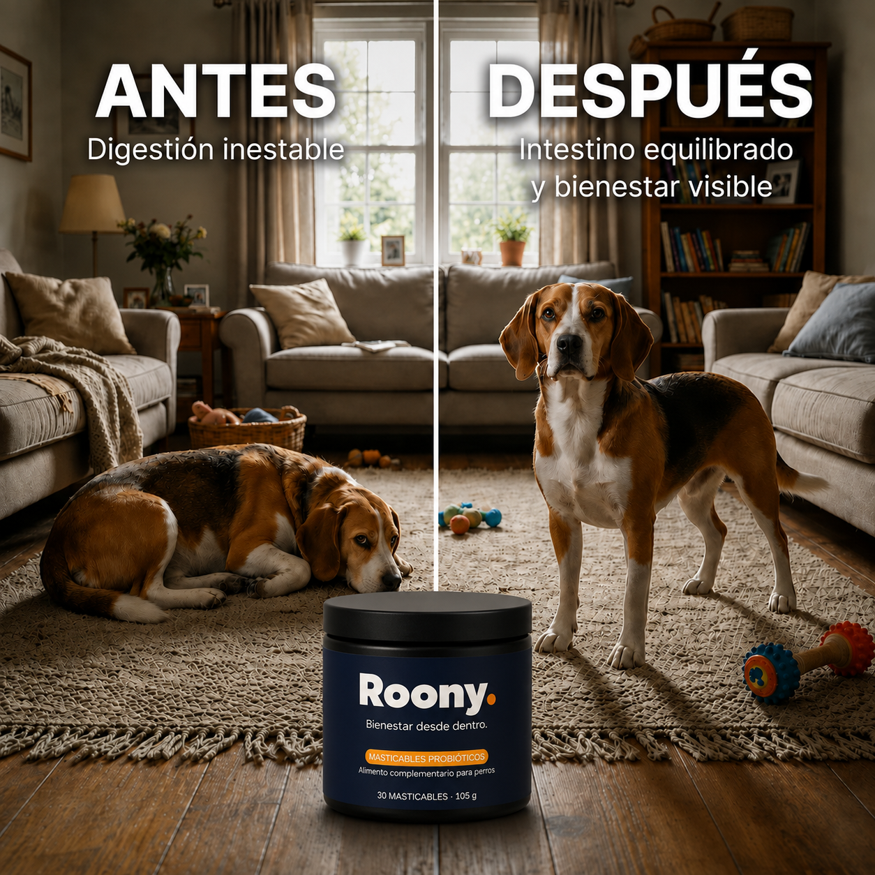 Probióticos para Perros — Masticables para la Salud Digestiva