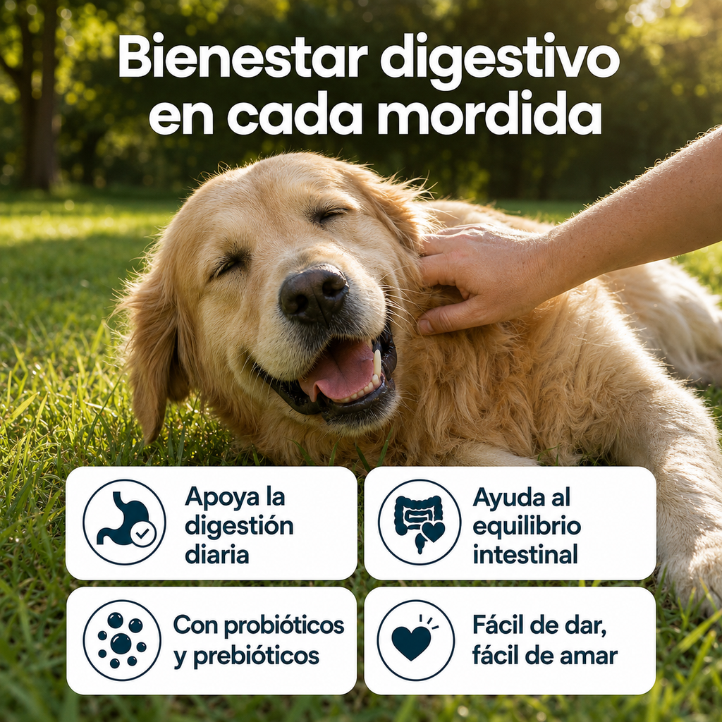 Probióticos para Perros — Gomitas Diarias para una Pancita Más Tranquila
