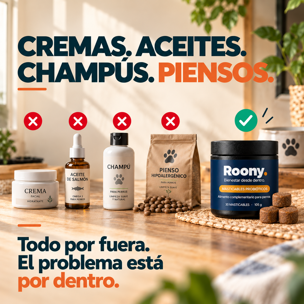 Roony Masticables Probióticos para Perros